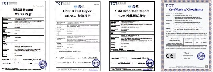 Our Battery Certifications Our Battery Certifications