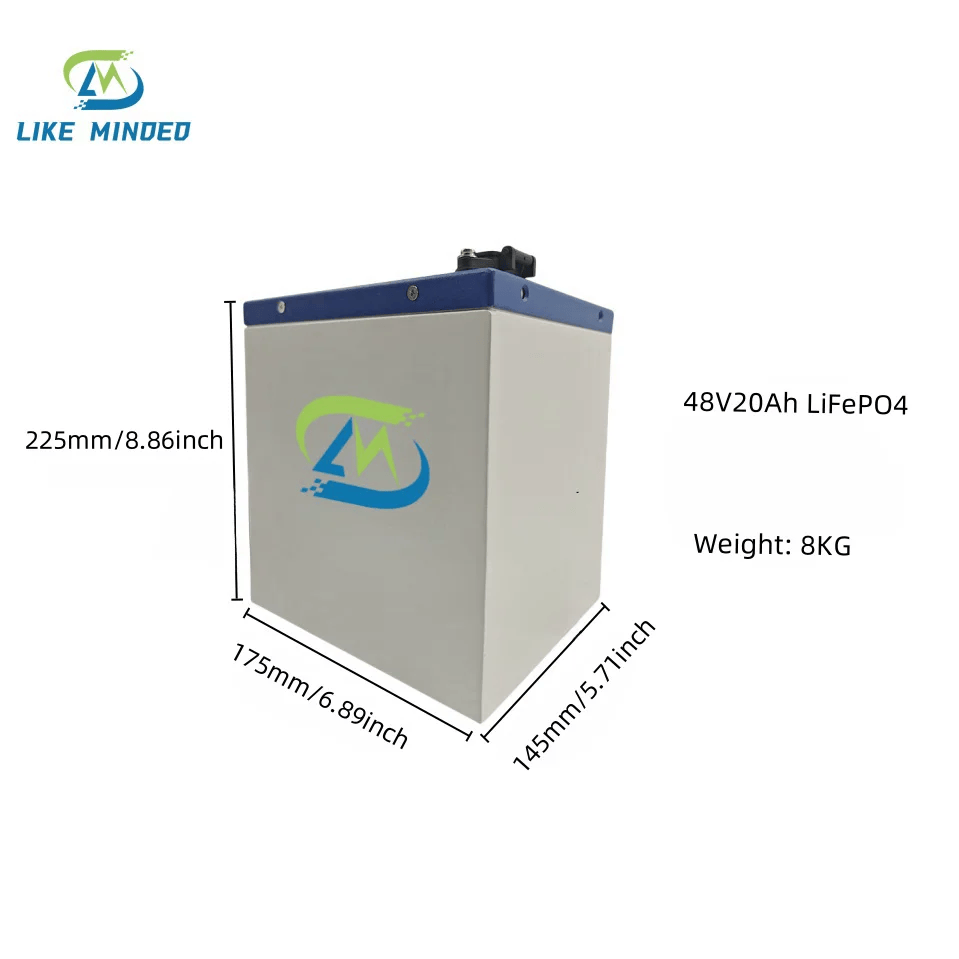 48V 20Ah LiFePO4 Akku für E-Bikes / Elektroroller